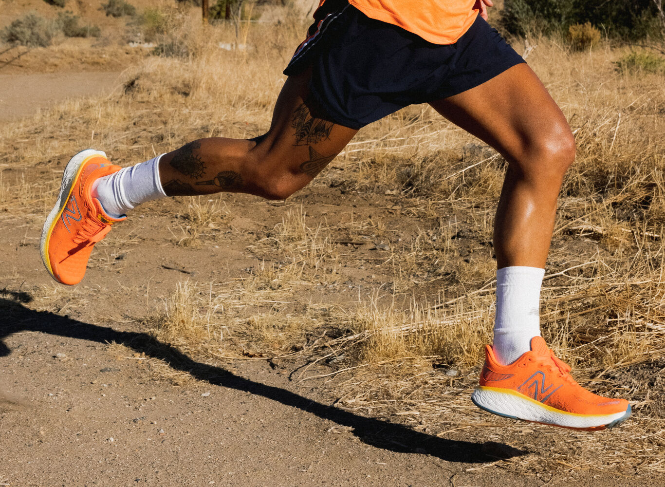 new balance running shoes orange